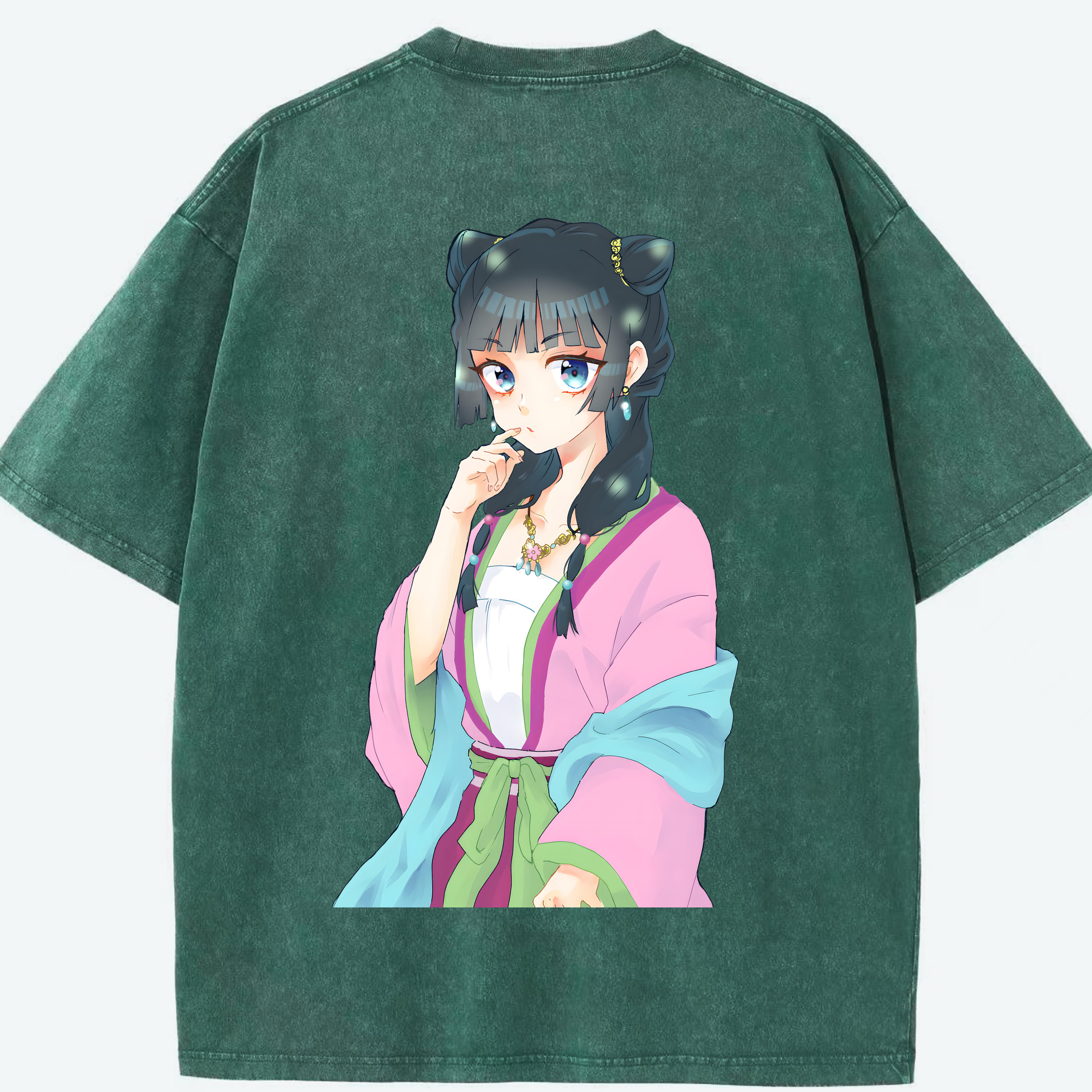 （画像用） 薬屋のひとりごと The Apothecary Diaries 綿100% ヴィンテージ風 半袖Tシャツ（背面プリント）